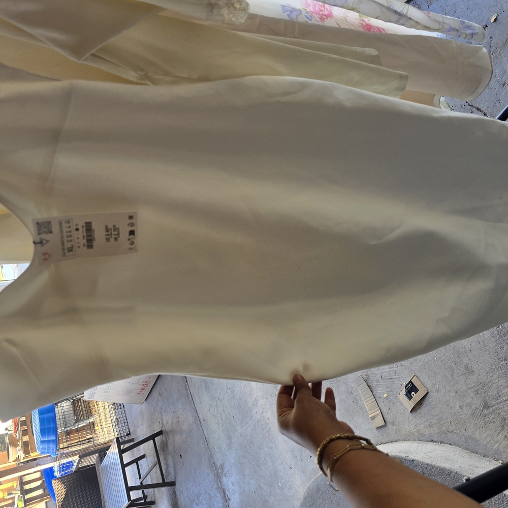 Zara Cream Backless Dress